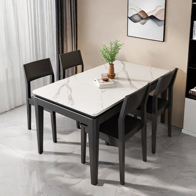 Modern simple household rectangle dining table set