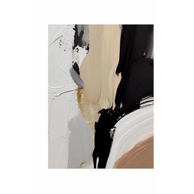 «Abstract Abstract Brush Strokes II», reproduction d'art moderne sans cadre Mid-Century