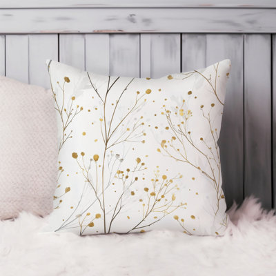 Botanical Botanicals Pattern - I Cottage Throw Pillow Cover