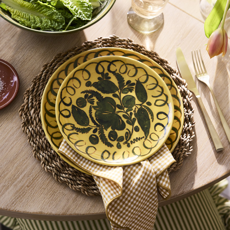 Herman Dessert Plate - Mustard - 9.1", Mustard
