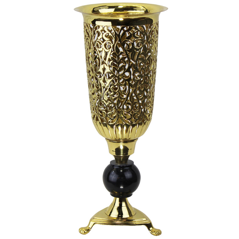 Tioga 14'' H Tabletop Lantern, Black