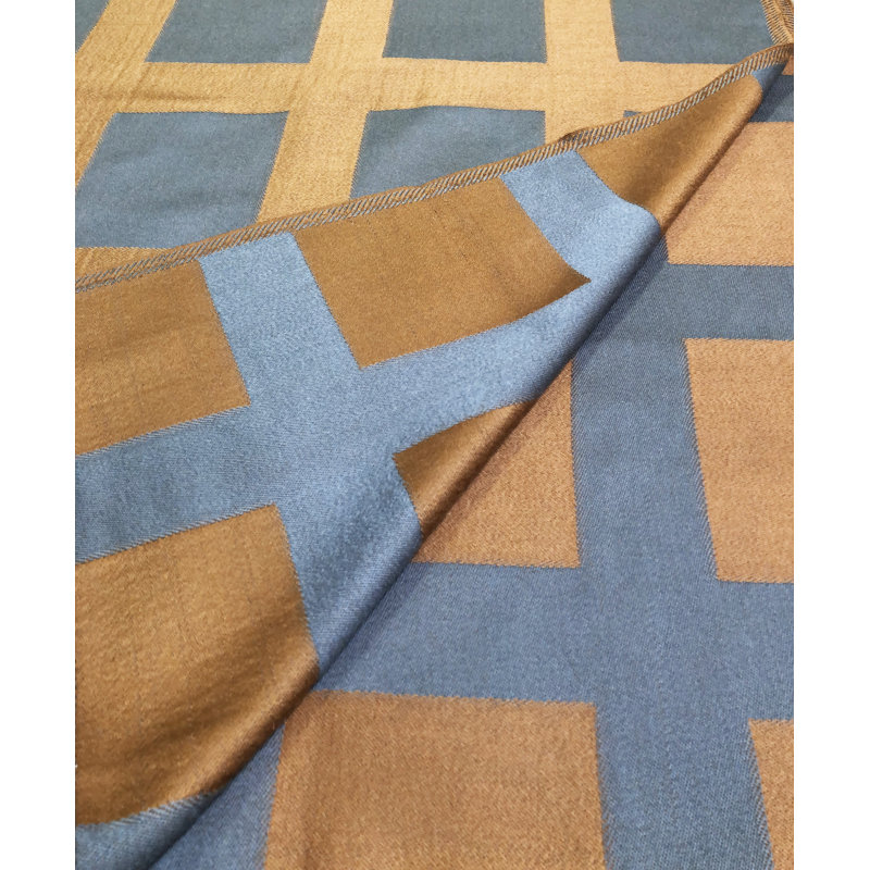  Check Wool Throw