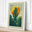Desert Saguaro at Sunset Botanical - Wrapped Canvas-131761895-131761901