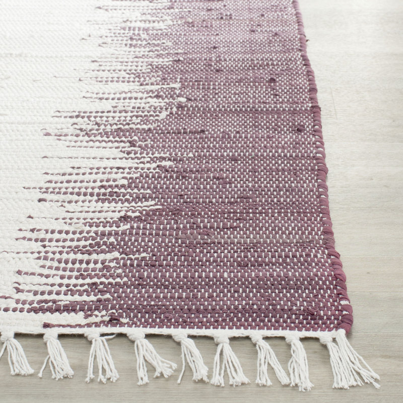 Cayman Hand Woven Cotton Striped Rug, Rectangle 3' x 5'