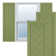 True Fit PVC Single Panel Herringbone Modern Style Fixed Mount Shutters