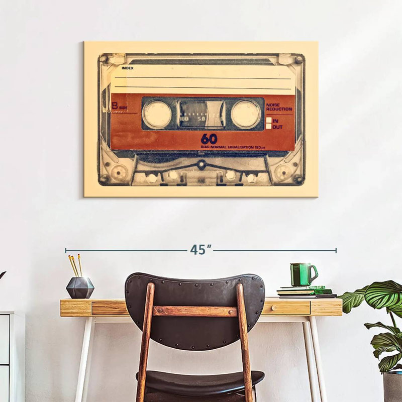 Abarca Retro Compact Cassette, 26" H x 39" W