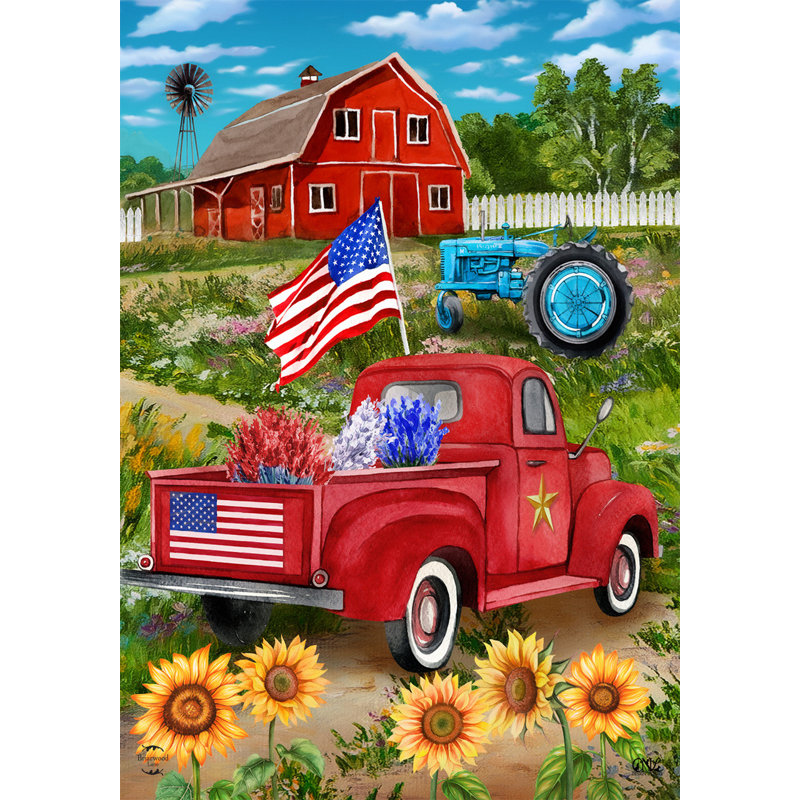 Drapeau «Land of the Free Garden»