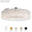 Sarella 12 Light 24in Round Flushmount in White with Clear Radiance Crystals-709146489-709146495