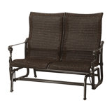 Grand Terrace Woven High Back Loveseat Glider