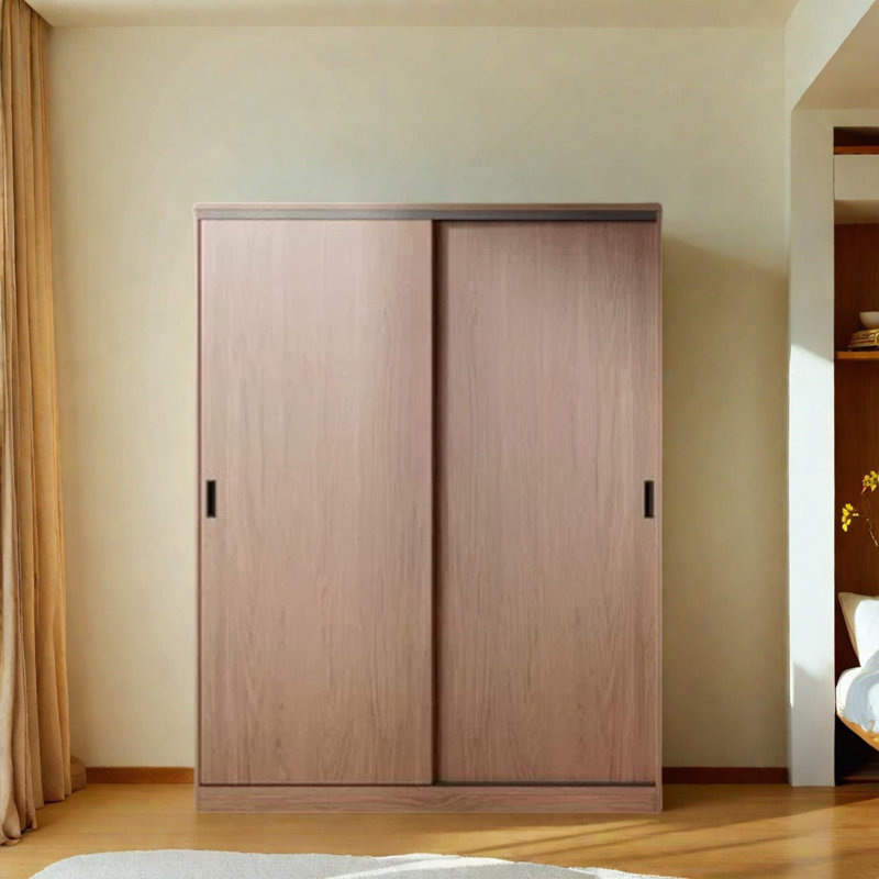 Garde-robe simple noyer classique, H 79 po x l 55 po x P 24 po