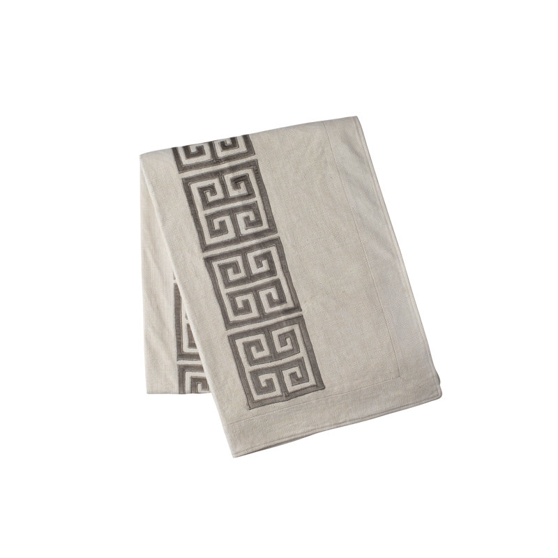 Guy Quilted Throw Blanket, Platinum