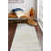 Santa Fe Cowhide Striped Area Rug in Ivory