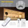 PureVue Mini Under Cabinet LED Puck Light, Flat, 3000K