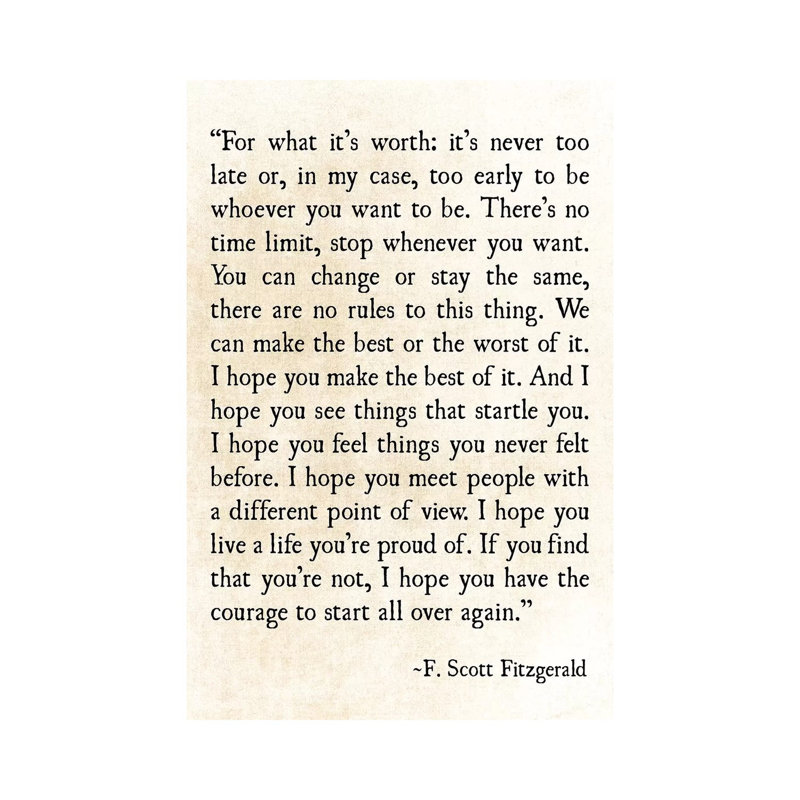 For What Its Worth 1 Piece Wrapped Canvas Wall Art, 30.48 cm H x 45.72 cm W