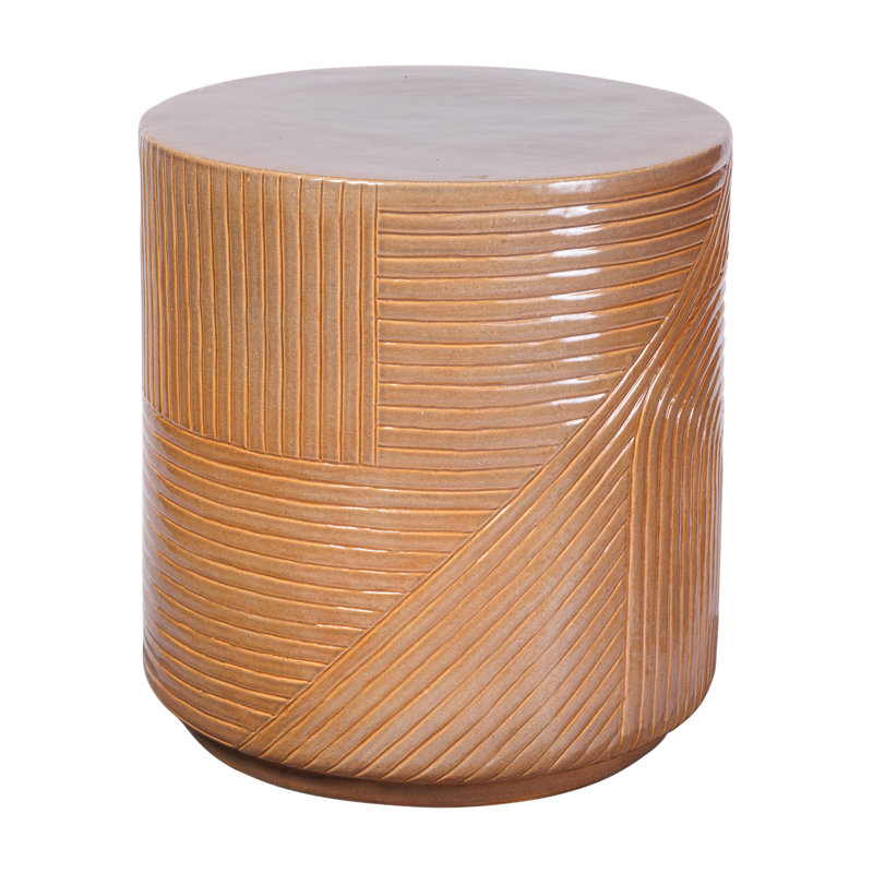Serenity Garden Stool, Taupe Gloss