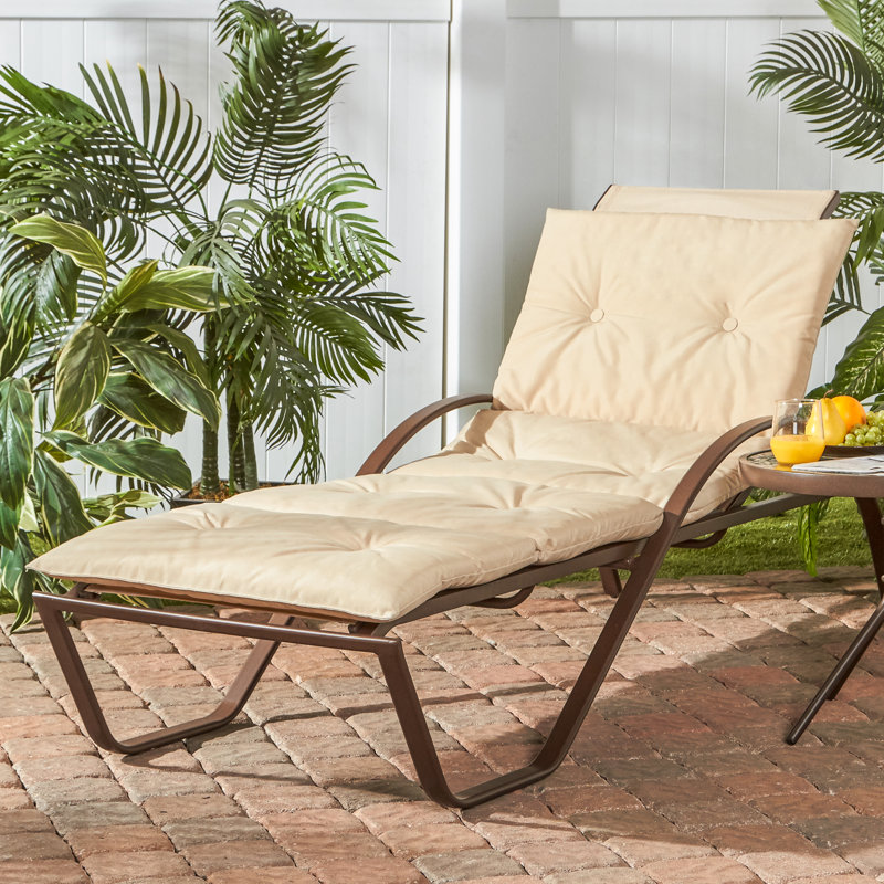 Coussin de chaise longue d'extérieur Shipton, Sable