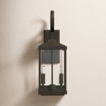 Crawley 2-Light Aluminum Outdoor Wall Lantern with Beveled Glass