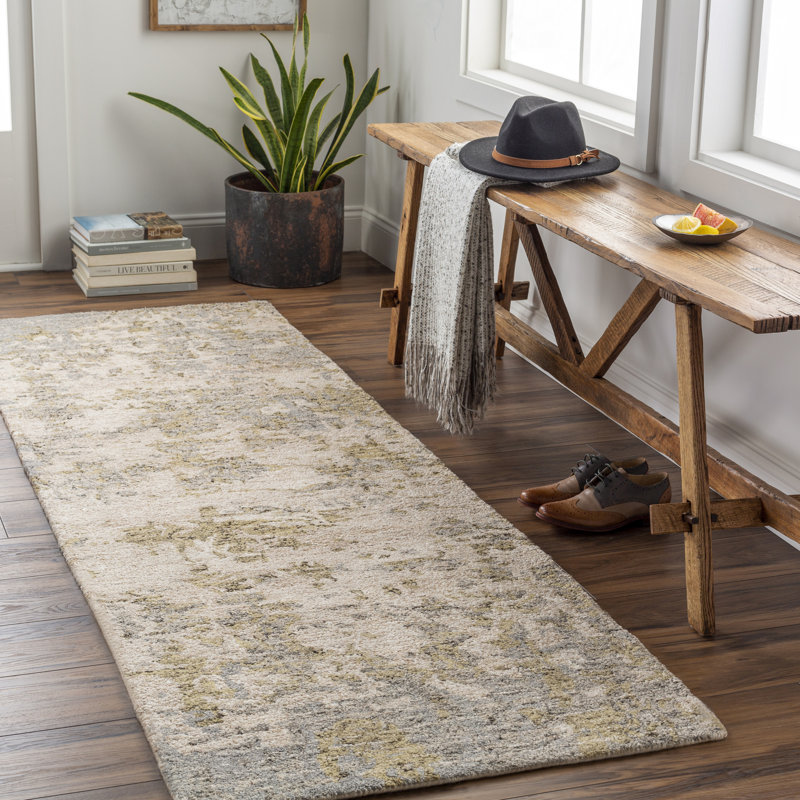 Hand Tufted Abstract Indoor Rug, Rectangle 5' x 7'6"