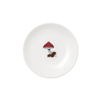 Thibaud Herem Objet 5" Plate (Red Mushroom)