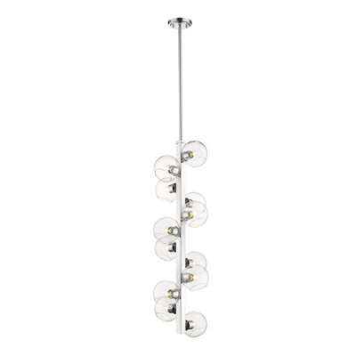 Lustre linéaire spoutnik moderne Gaines 12 lumières