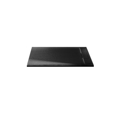 Aurelia 36'' x 72'' Textured Shower Base in Matte Black for Alcove or Corner Installation