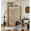 Paravent Mid-Century en bois massif pour salon