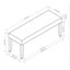 Mobilier de salle à manger en bois doux et rectangulaire-824762425