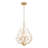 Claudine Modern Gold 4 Light Chandelier-123383829-123383830