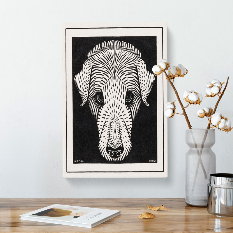 Dogs Head by Julie De Graag - Wrapped Canvas, 60cm H x 40cm W x 3cm D
