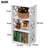 Four-Shelf Compact Bookcase With Open Shelves, Ideal Small Bookcase For Small Spaces - White
