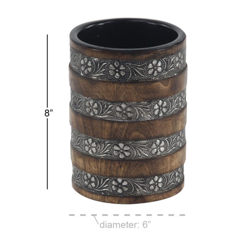 Ensemble de 3 porte-bougies cylindriques traditionnels de 4, 6 et 8 pouces