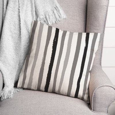 Striped Outdoor Throw Pillow