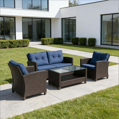 Premium Outdoor Sectional Sofa Set with Weather-Resistant Wicker and Comfort Cushions
