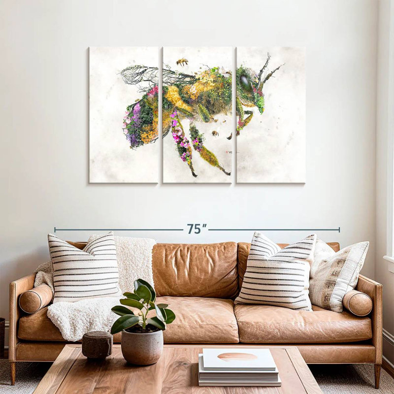 Brampt Honey Bee Natural Surrealism, 36" H x 57" W