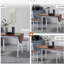 Table de cuisine en bois massif de 55 po, convient aux tables pliantes pour petits espaces, table pliante, brun
