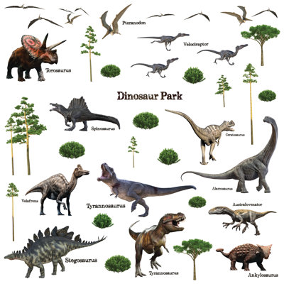 Décalcomanie murale dinosaur park