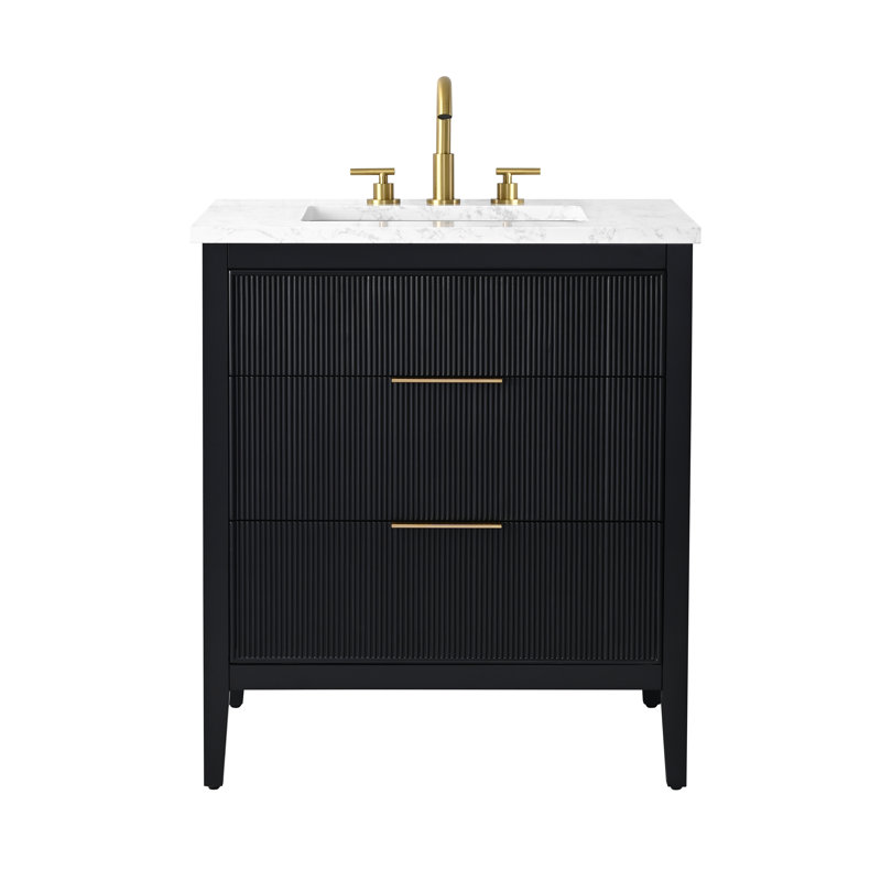 Emma 30" W Single Vanity, Black