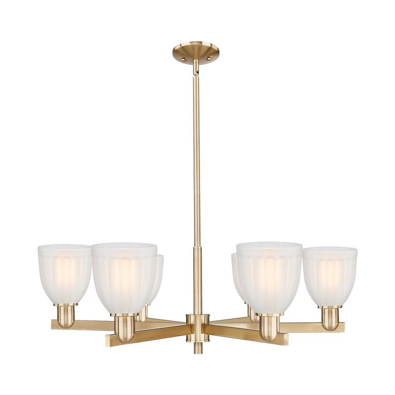 Arcadia - Brookfield - Lustre suspendu 6 lumières, Bronze champagne