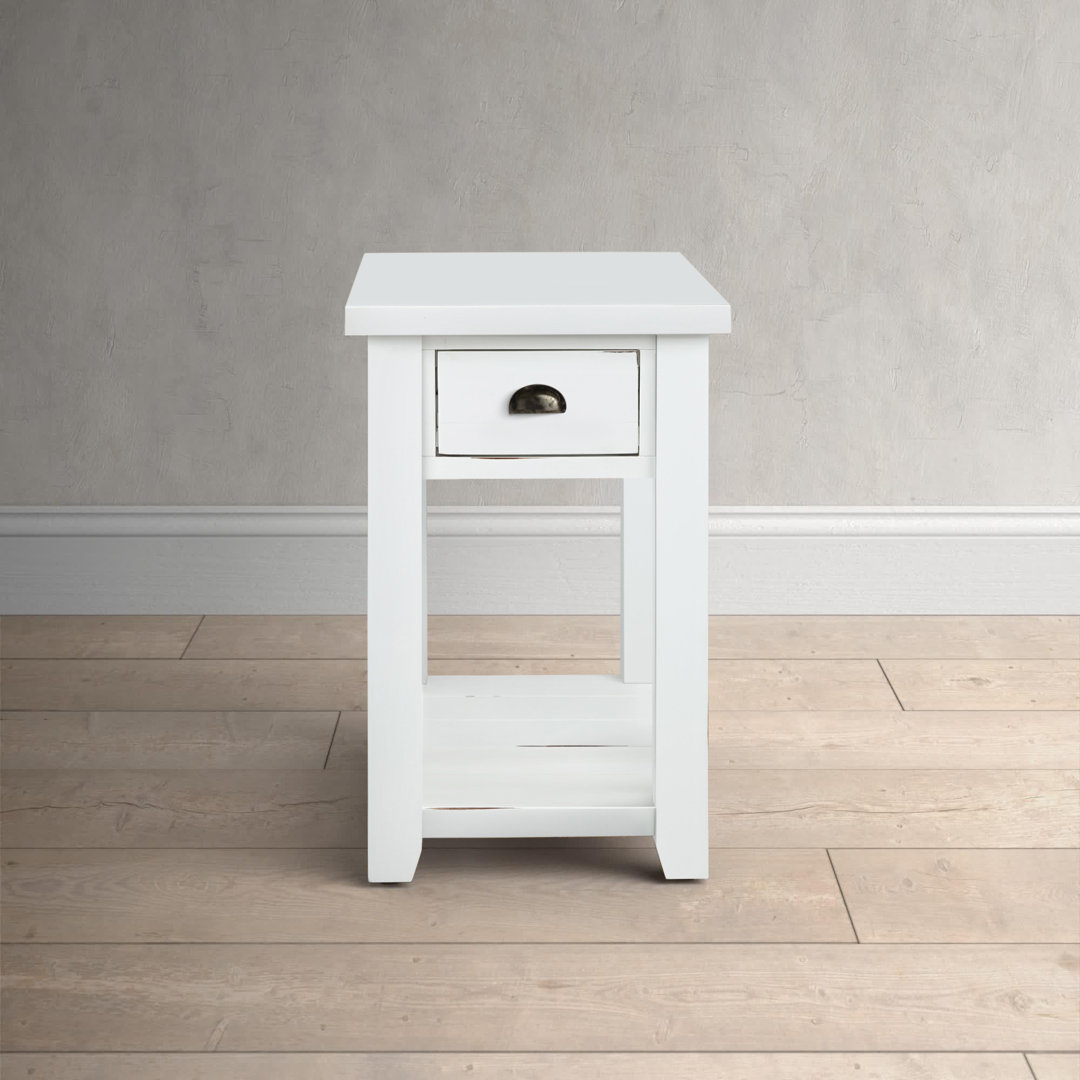 Castile Solid Wood End Table with Storage Birch Lane™ 
