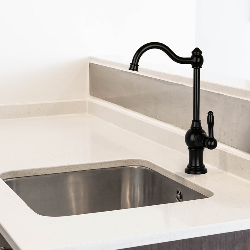 Robinet d'eau potable Nauxus, Noir mat