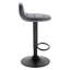 Ashar Swivel Upholstered and Velvet Adjustable Height Bar Stool with Steel Frame-888251556