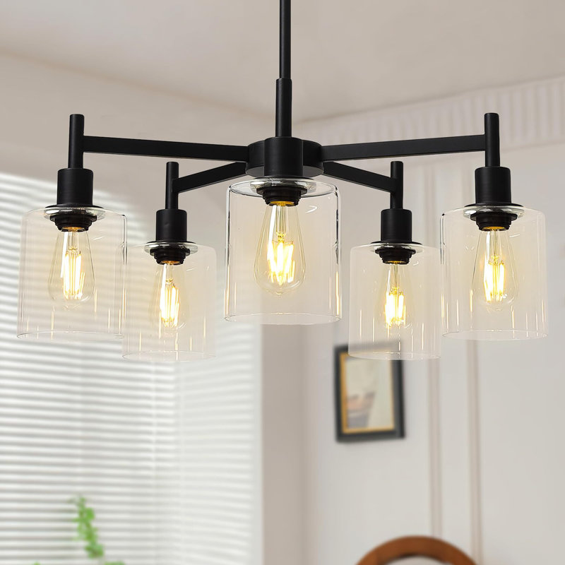 Lustre conique à 5 lumières Erby