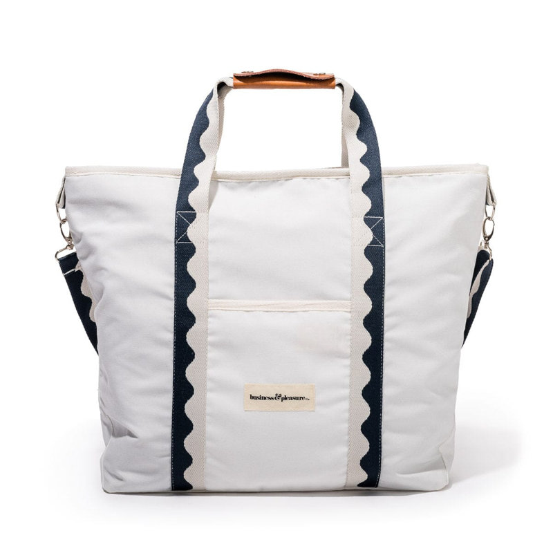 Cooler Tote Bag, Navy/White