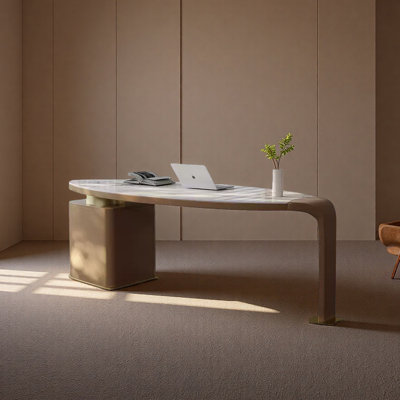 Scratch and Heat Resistant Sintered Stone Desk