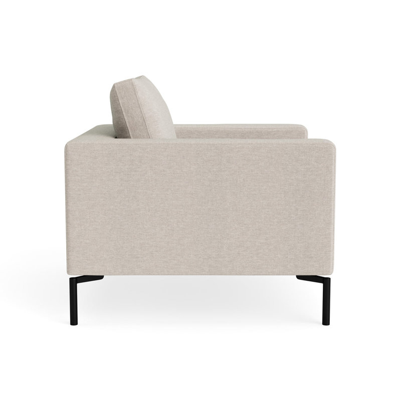 MTO - The New Standard Lounge Chair with Black Legs, Landa Stone