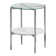 Keir Round Glass Top End Table with Storage