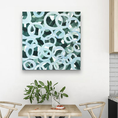 Abstract circles - 32"x32" art on canvas
