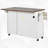 Kitchen Island with Drop Leaf & 3 Storage Drawers-350459217