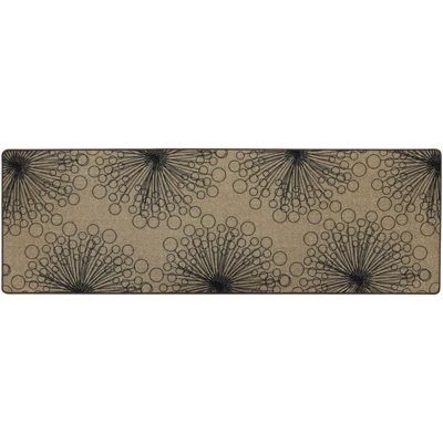 Akerra Elegance Runner Mat Dandelion Clock Designed 50cm x 150 cm Non-Slip Door Mat