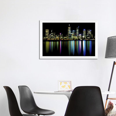 Downtown City Lights - Print on Canvas